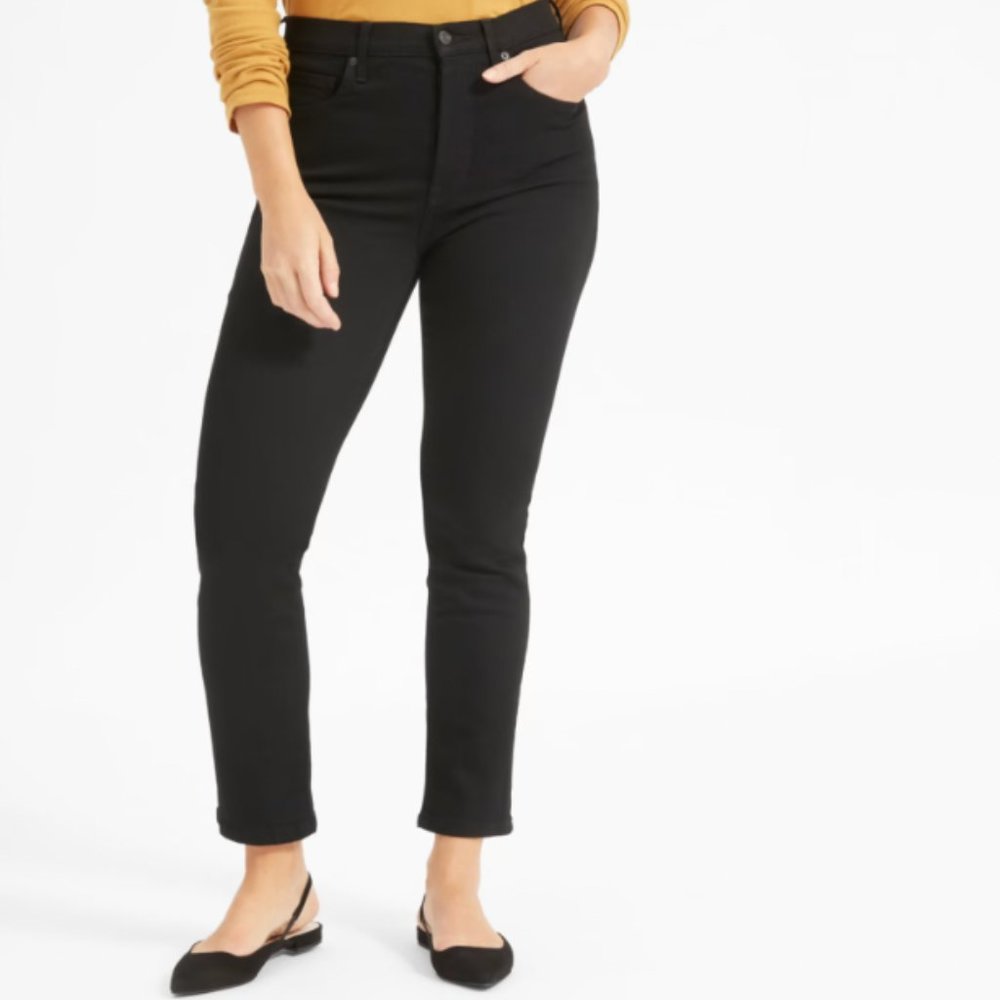 Everlane Stretch High-Rise slim straight Cigarette ankle Jean size 29